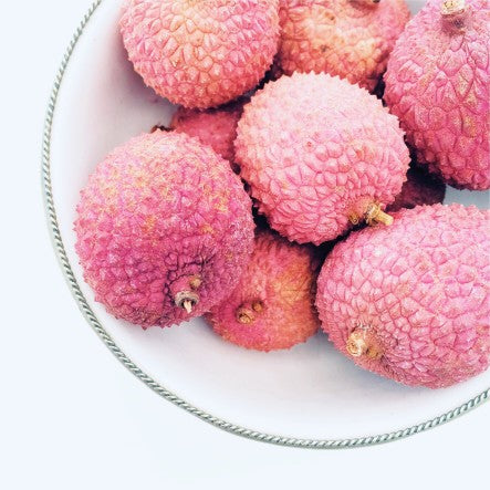 Lychees in small bowl